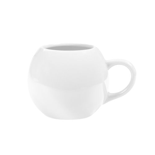 Mug céramique blanche brillante 420ml - GASPAR - 1