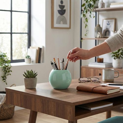 Pot à crayons céramique de couleur - ALDEBERT thumbnail 4