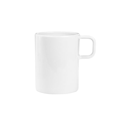 Mug céramique blanche brillante 330ml - LEA - 1