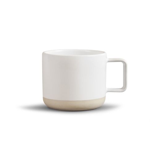 Mug céramique blanche brillante 320ml - LUCIE - 1