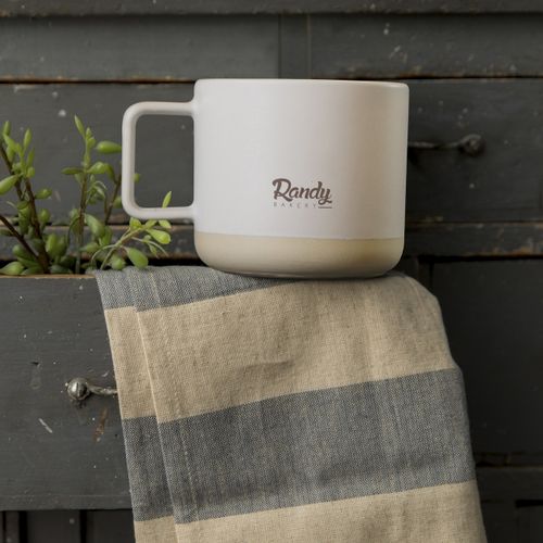 Mug céramique blanche brillante 320ml - LUCIE - 2