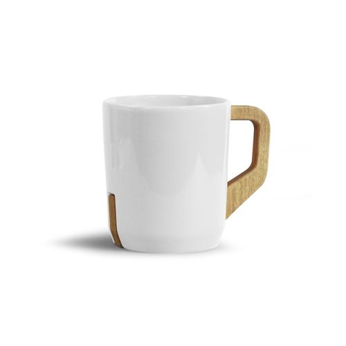 Mug céramique blanche brillante 320ml - TRISTAN - 1