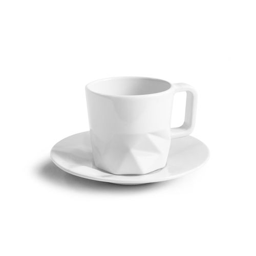 Mug céramique blanche brillante 180ml - CRYSTEL - 1