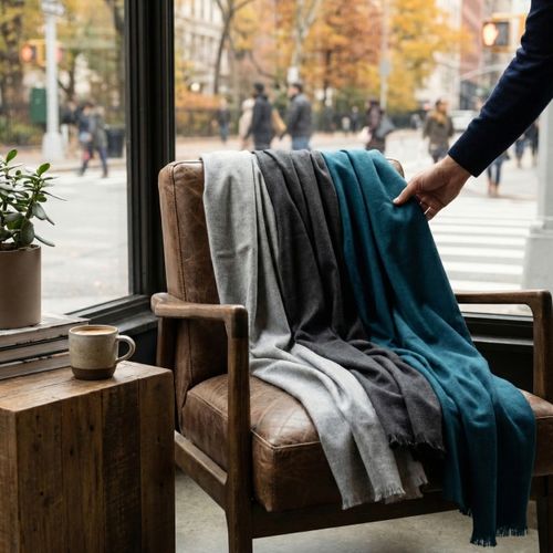 Plaid frangé 280g