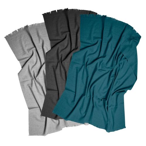 Plaid frangé bio 230g, RIONDET SERIPUB, EYBENS