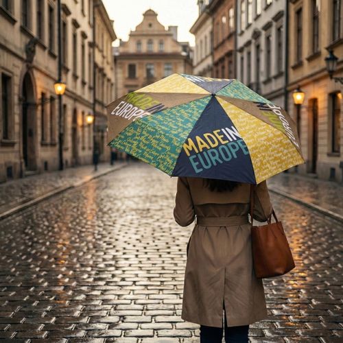 Parapluie pliable poignée rubber - 3