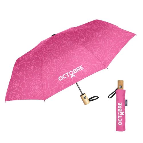 Parapluie pliable poignée bois, Rainman