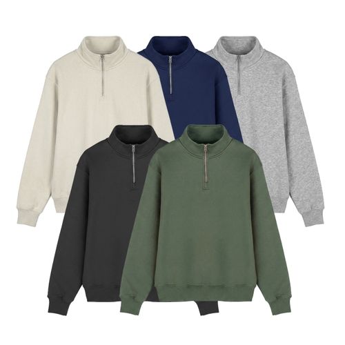 Sweat zippé coton biologique 340g - 1