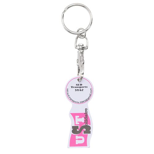 PORTE-CLÉS JETON ALUMINIUM - 3