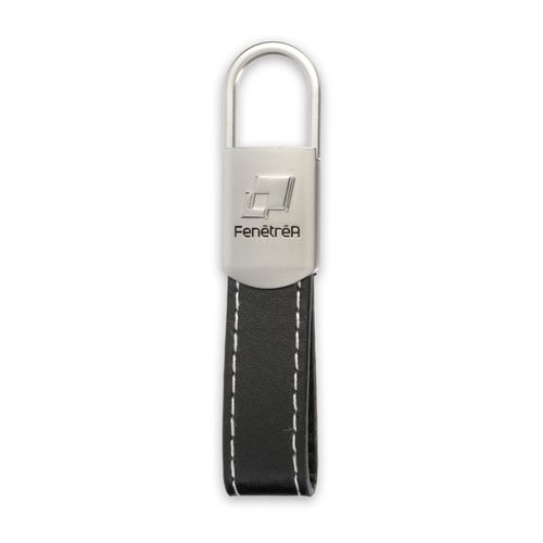 PORTE-CLÉS SIMILICUIR - FERMETURE A RESSORT KC081-3 - 1