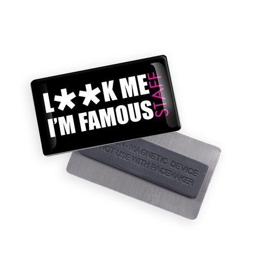 BADGE AIMANT FORME RECTANGLE - 1