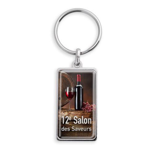 PORTE-CLÉS ZAMAC FORME RECTANGLE - 1
