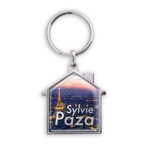 PORTE-CLÉS ZAMAC FORME MAISON - 2
