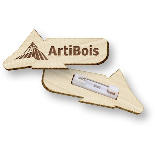 BADGE EN BAMBOU - 1