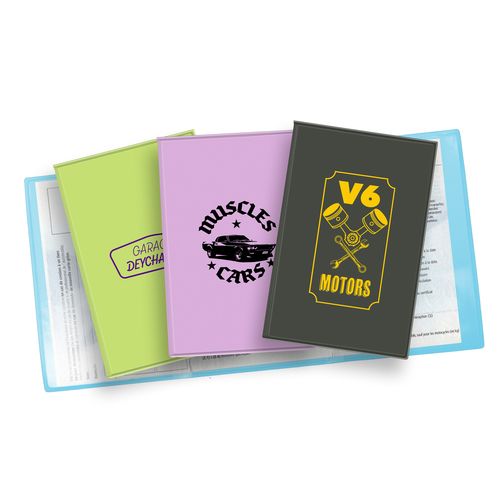 PORTE CARTE GRISE 3 VOLETS