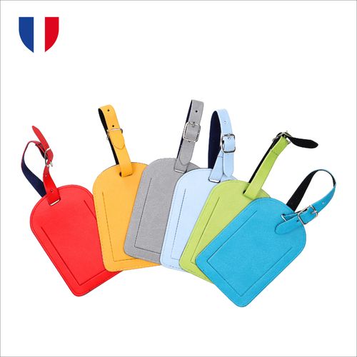 ÉTIQUETTE A BAGAGE EN COULEUR- MADE IN FRANCE