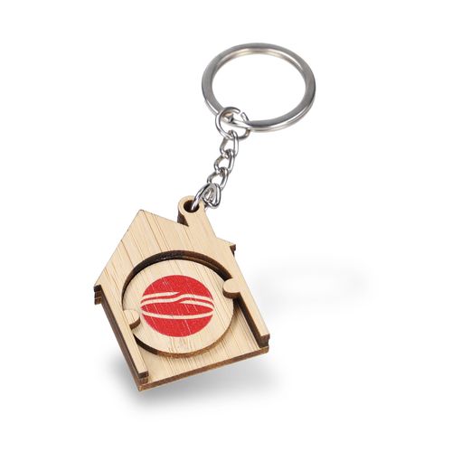 PORTE-CLÉS JETON MAISON BAMBOU AT210 - 2