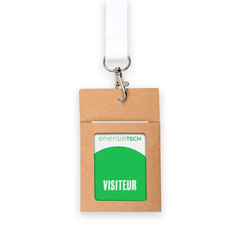 PORTE BADGE EN KRAFT - 1