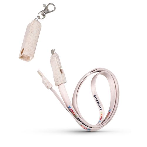 CABLE USB 4 EN 1 EN PAILLE DE BLÉ - 1