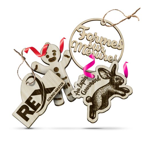 DÉCORATION EN BOIS - LASER - 3