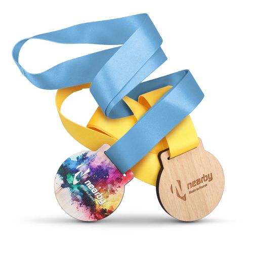 MÉDAILLE BOIS - 60MM - FRANCE - 1
