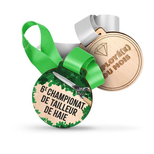 MÉDAILLE BOIS - 80MM - FRANCE - 1
