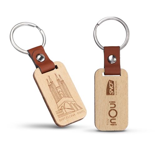 PORTE-CLÉS BOIS ET PU - 1