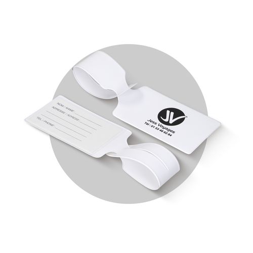ÉTIQUETTE À BAGAGE EN PVC RECYCLÉ - 1