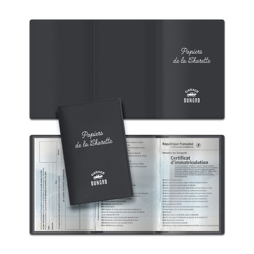 PORTE CARTE GRISE 3 VOLETS EN PVC RECYCLÉ