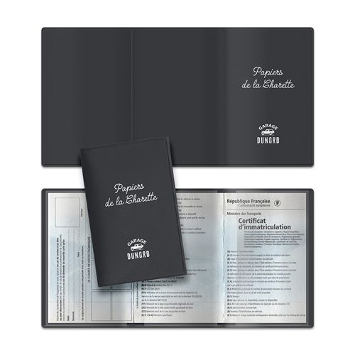 PORTE CARTE GRISE 3 VOLETS EN PVC RECYCLÉ - 2