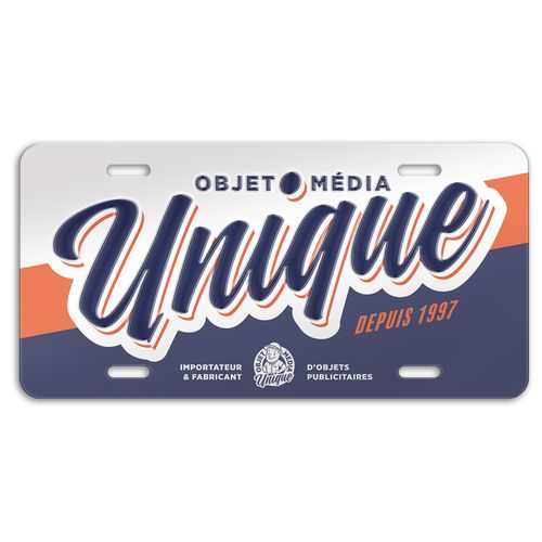 PLAQUE PUBLICITAIRE RECTANGLE