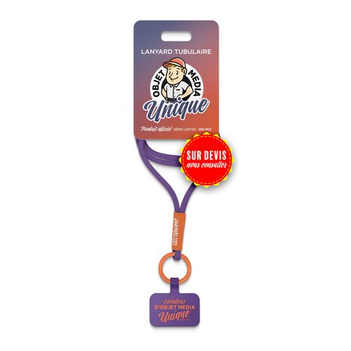 LANYARD TUBULAIRE - MADE IN EUROPE - 4