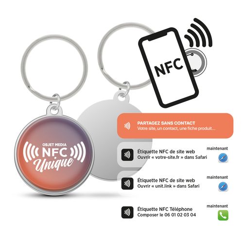 PORTE-CLÉS FER AVEC PUCE NFC - 2