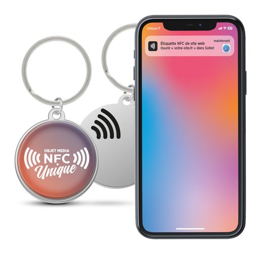 PORTE-CLÉS FER AVEC PUCE NFC - 1
