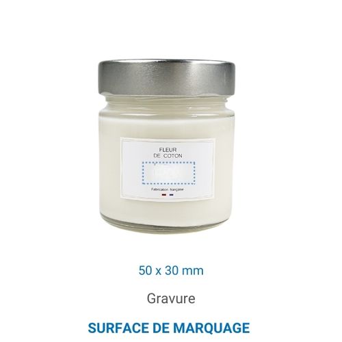Bougie végétale GRASSE Ronde 135g - France