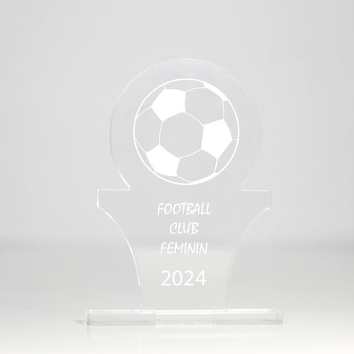 Trophée en plexiglas SPORT - France, objet publicitaire personnalisé avec votre logo.