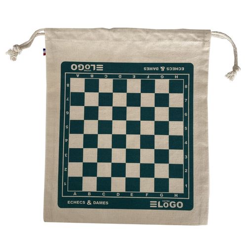Pochon 3 JEUX EN 1 : petits chevaux / dames / échecs - France, PROPULZ, Objets publicitaires personnalisés