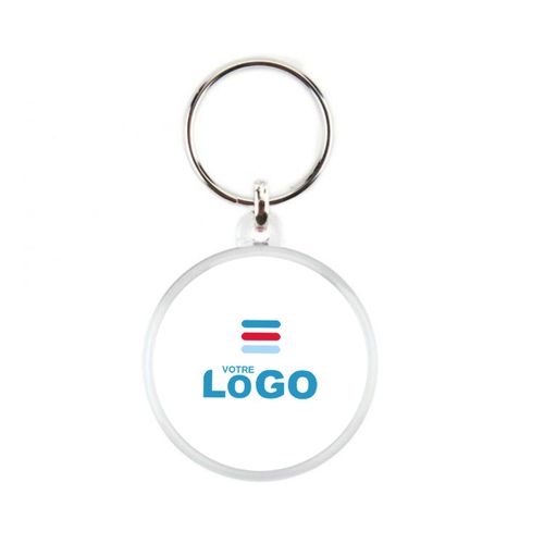 Porte-clé rond 37 mm - France, PROPULZ, Objets publicitaires personnalisés
