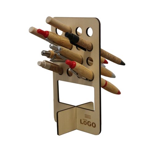 Support en bois 16 stylos - France, PROPULZ, Objets publicitaires personnalisés