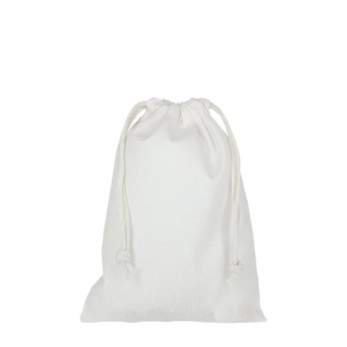 Pochon coton FIDJI S 155 - Blanc, objet publicitaire personnalisé avec votre logo.