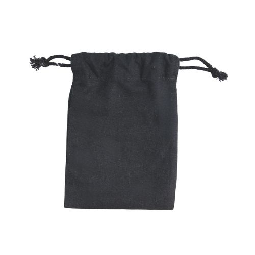 Pochon coton noir S 15x20