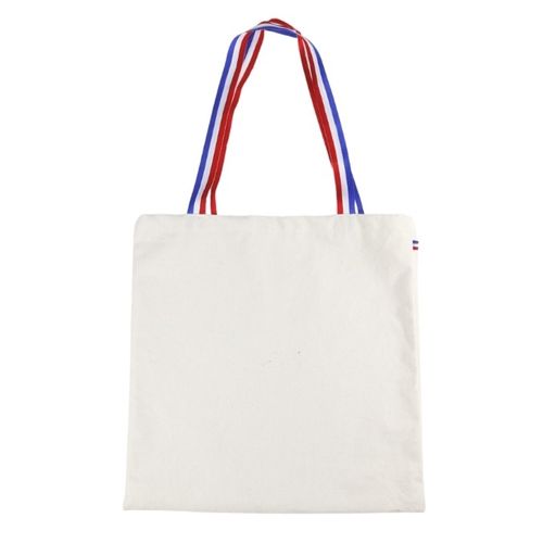 Sac coton ALFRED tricolor - France, objet publicitaire personnalisé avec votre logo.
