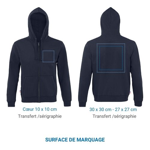 Sweat à capuche zippé GRADUATE ZOODIE Unisexe