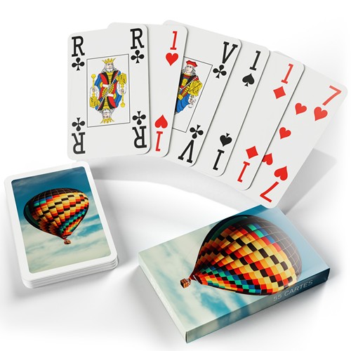 Jeu de bridge gros points - 55 cartes - 1