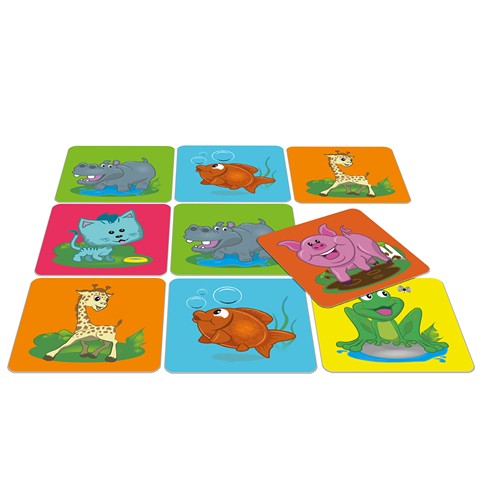 Jeu de mémo - 22 cartes - "Les animaux rigolos" - 1