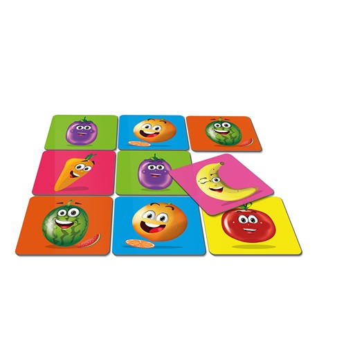 Jeu de mémo - 22 cartes - "Les fruits et légumes" - 1