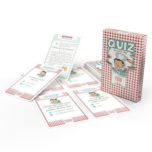 Jeu "Quiz du petit chef" - 44 cartes sur la cuisine - 1