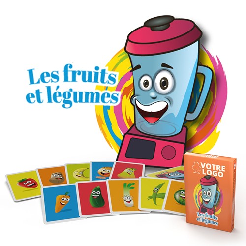 Jeu de mistigri "Fruits et légumes" - 22 cartes - 1