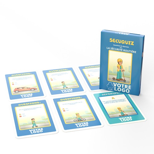 Jeu "Secuquiz" - 33 cartes sur le sécurité routière - 1