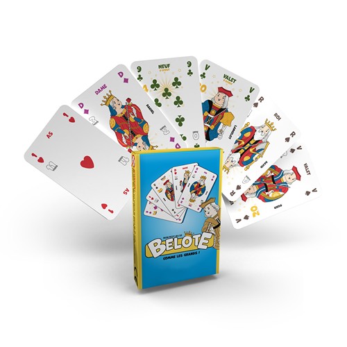 Jeu de belote enfants (avec points) - 33 cartes personnalisables - 1